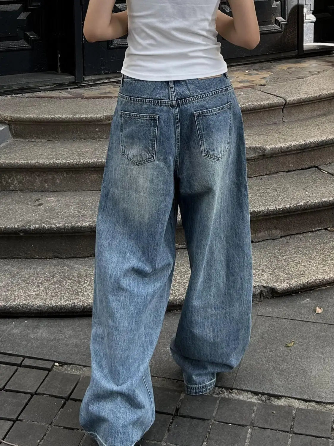 Washed Oversized Baggy Jeans