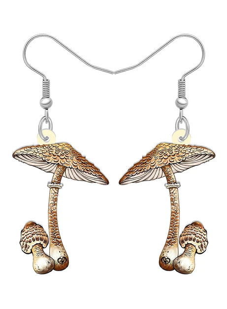 Forest Charm Mushroom Earrings