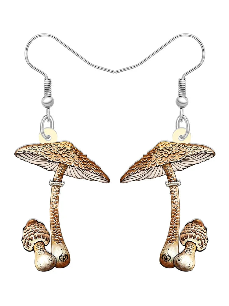 Forest Charm Mushroom Earrings
