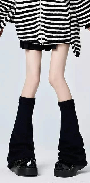 Violet Chaos Strapped Leg Warmers