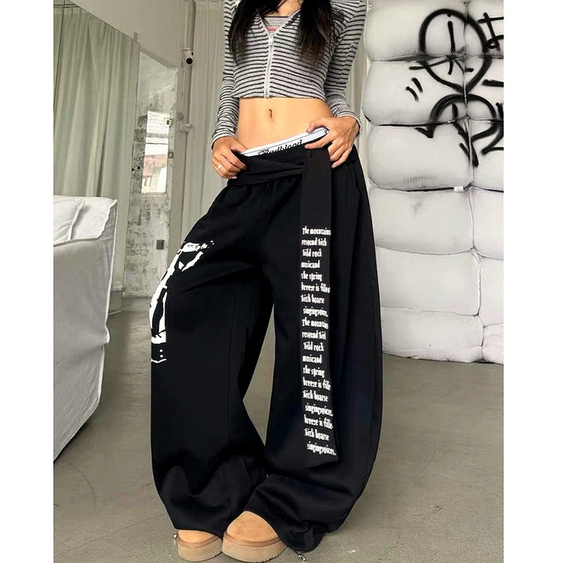 Harajuku Gray Oversized Vintage Pants