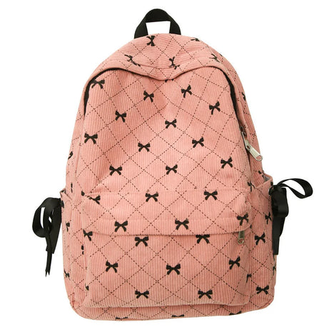 Ribbon Grid Coquette Backpack