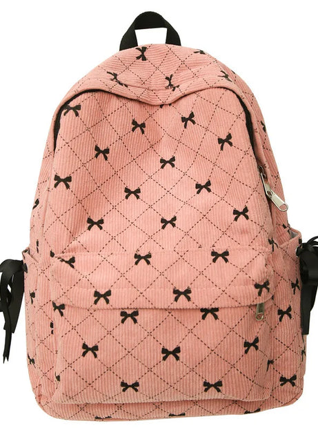 Ribbon Grid Coquette Backpack