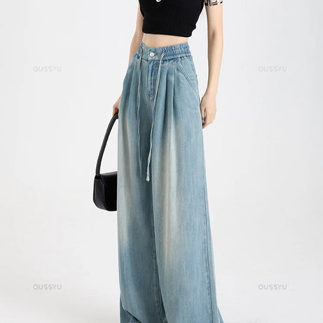 Ocean Drift Pleated Wide Jeans