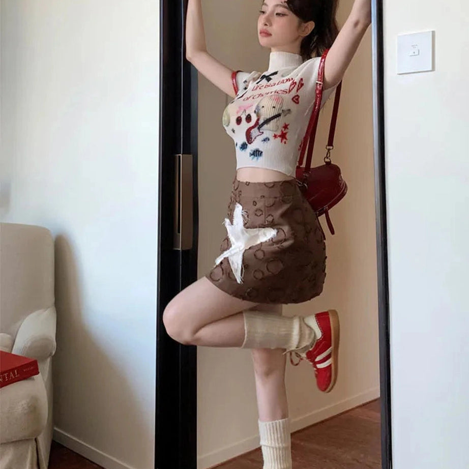 Charming Melody Mesh Knit Top