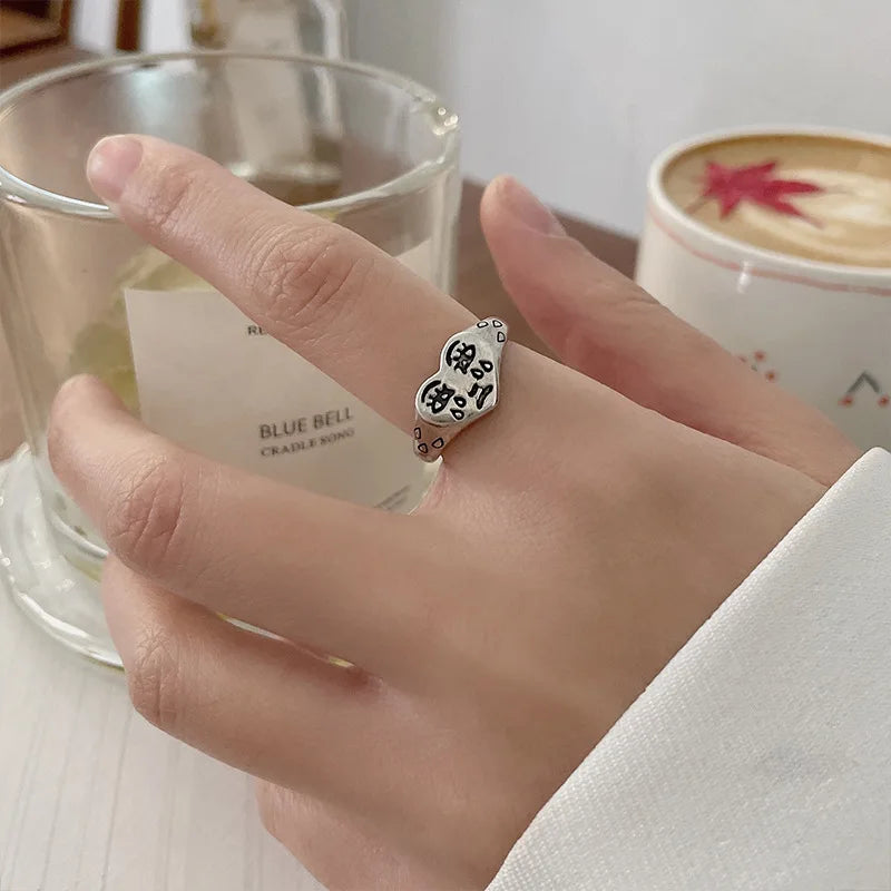 Crying Heart Adjustable Ring