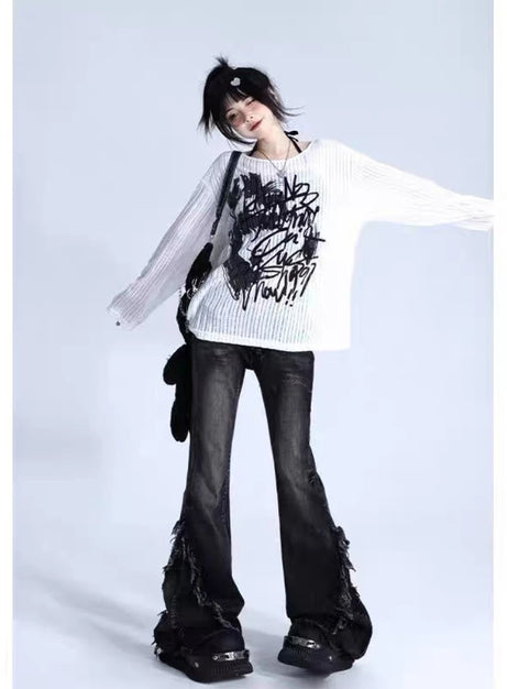Graffiti Street Style Oversized tröja