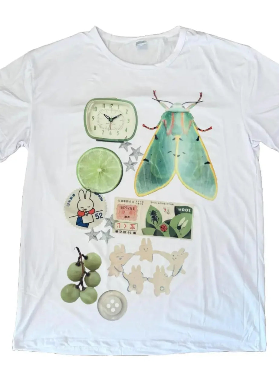 Lime Bug Ästhetik-T-Shirt