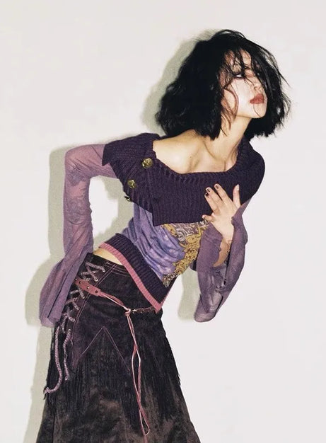 Violet Witch Samttop