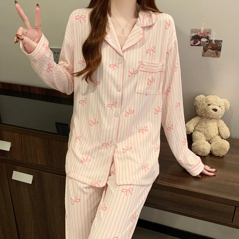 Sweet Bow Dream Pajama Set