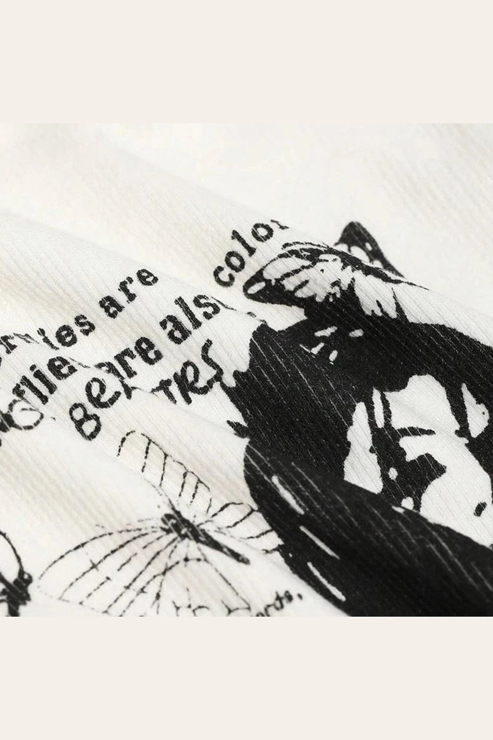 Butterfly Grunge Graphic Top