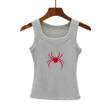Rotes Witwen-Tanktop