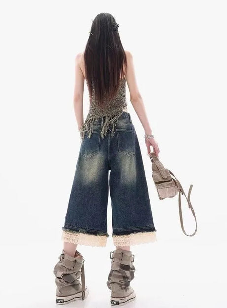 Softcore Wide Jeansshorts