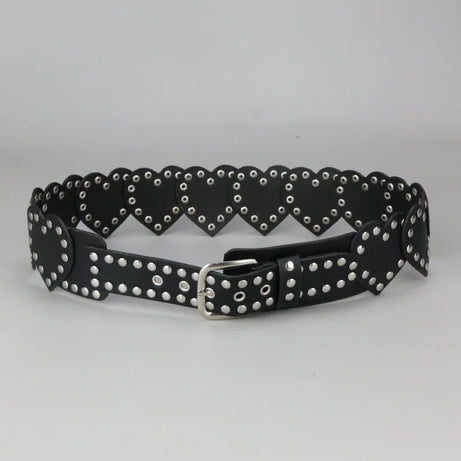 Punk Love Stud Heart Belt