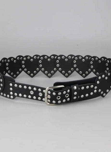 Punk Love Stud Heart Belt