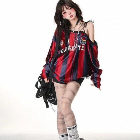 Vintage Off Shoulder Sweatshirts