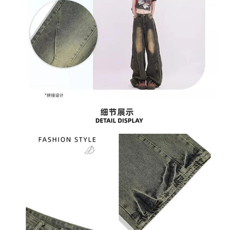 Vintage Fade Patchwork Jeans