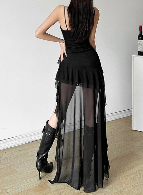 Celestial Drift Tiered Dress