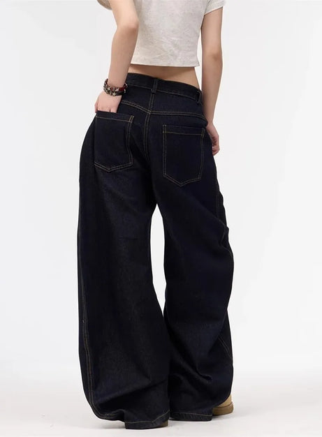 Baggy Straight Denim Jeans
