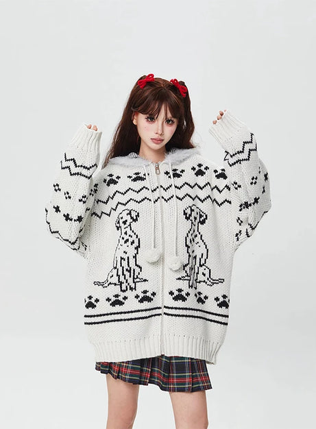 Dalmatian Dream Knit Jacket