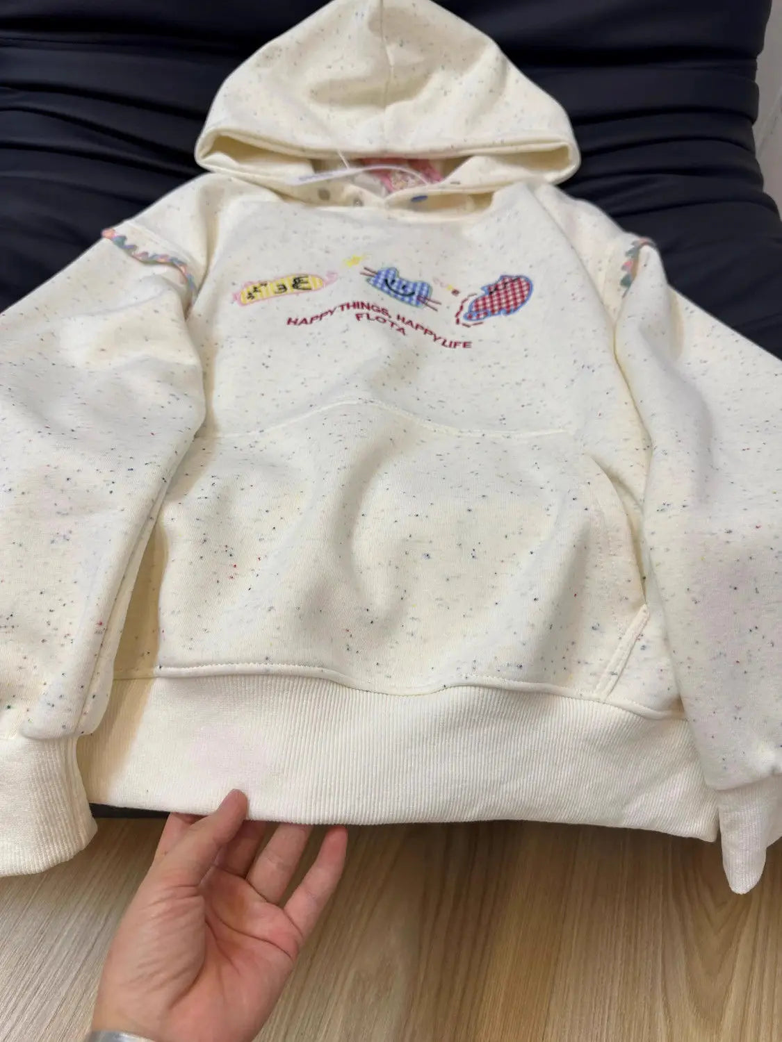 Whimsy Cat Patch Hoodie