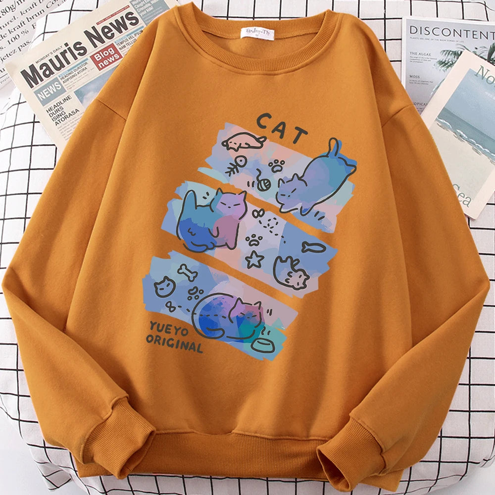 Pastel Meow Mix Sweatshirt