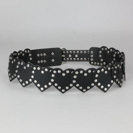 Punk Love Stud Heart Belt