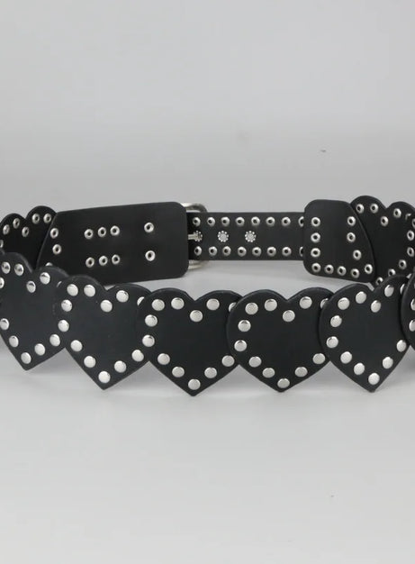 Punk Love Stud Heart Belt