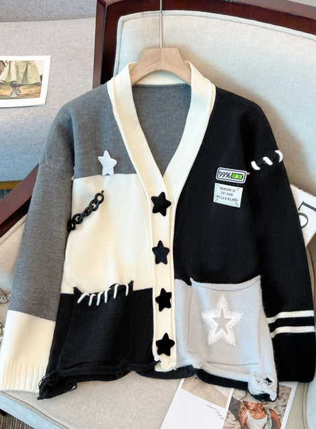 Stellar Patchwork Cardigan