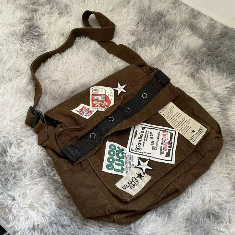 Vintage Stampcore Crossbody Bag