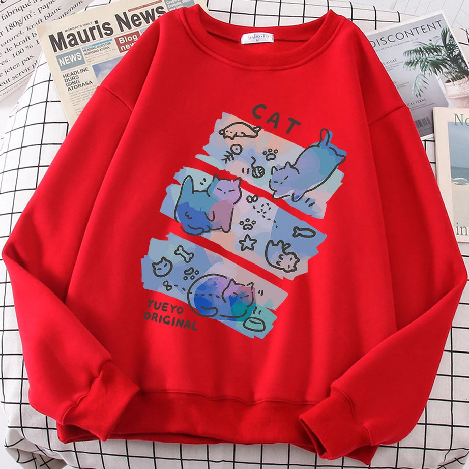 Pastel Meow Mix Sweatshirt