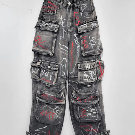 Graffiti Riot Cargo Jeans