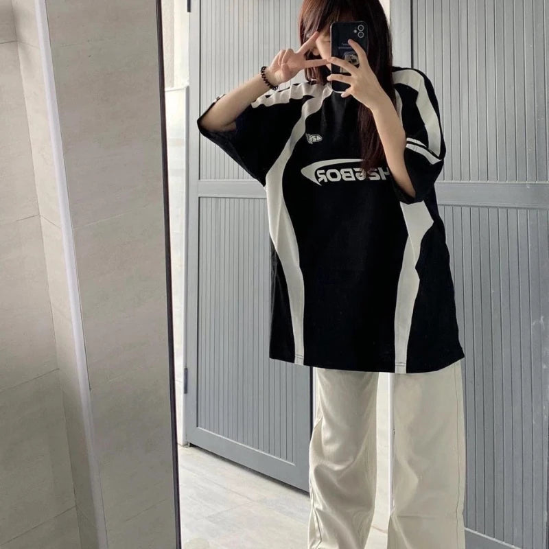 Urban Edge Block Print T-Shirt