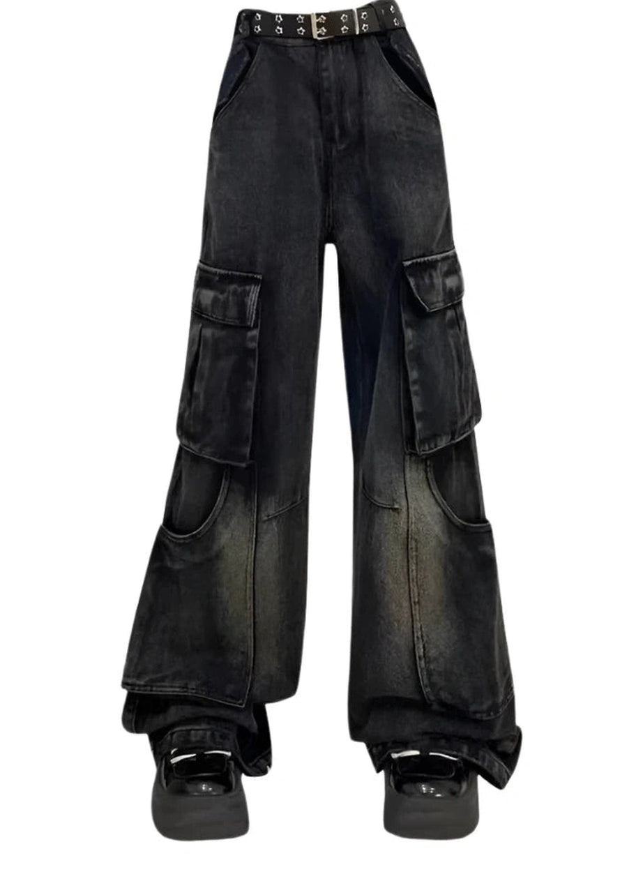 Gothic Cargo Flare Jeans