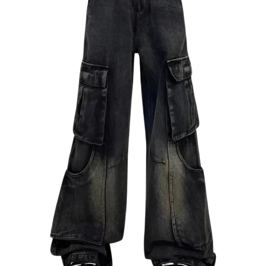 Gothic Cargo Flare Jeans