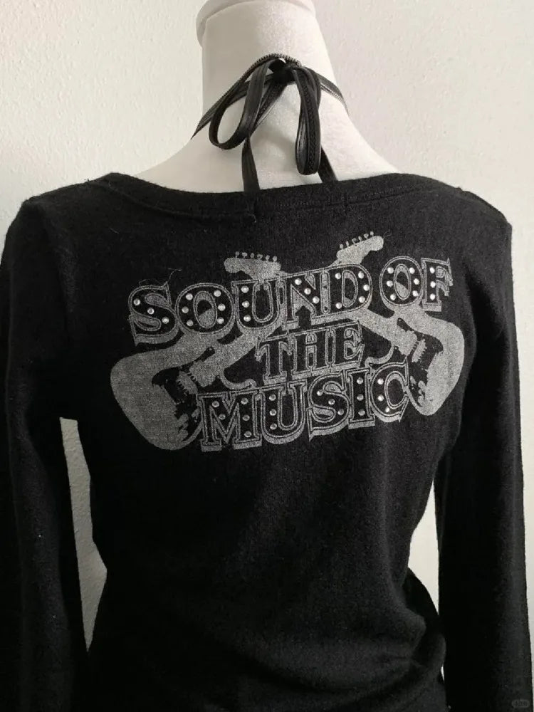 Grunge Festival Long Sleeve Top