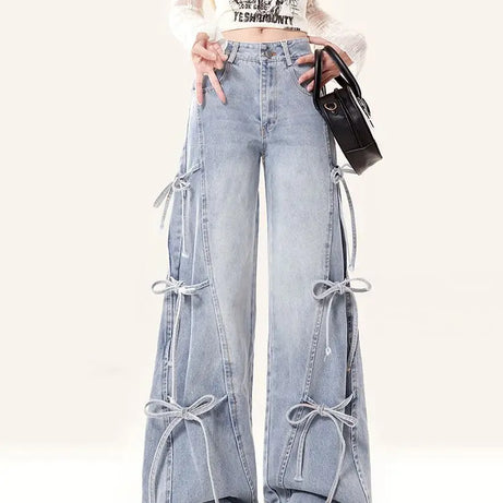 Pastel Stitch Bow-Tie  Jeans