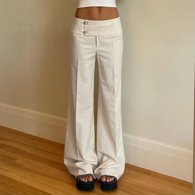Iconic Buckle Waist Pants