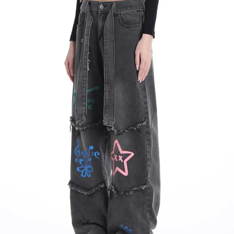 Starlit Chaos Patchwork Jeans