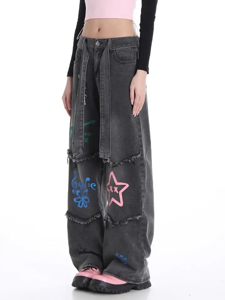 Starlit Chaos Patchwork Jeans