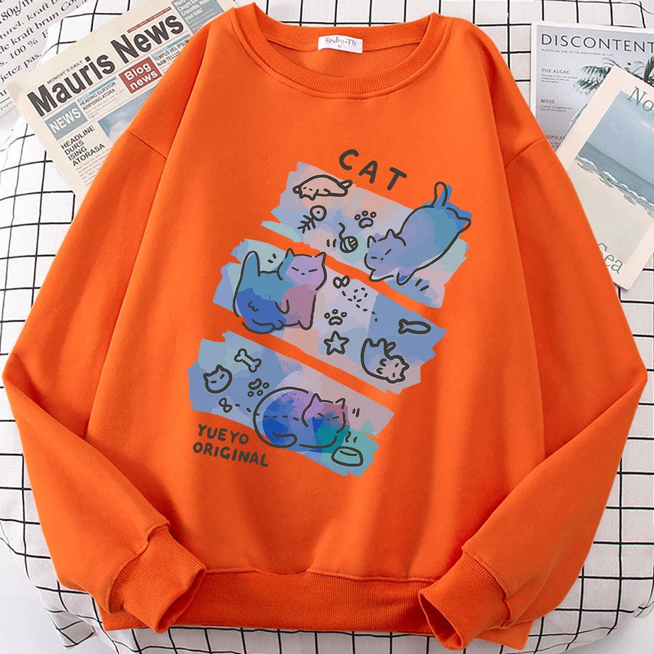 Pastel Meow Mix Sweatshirt