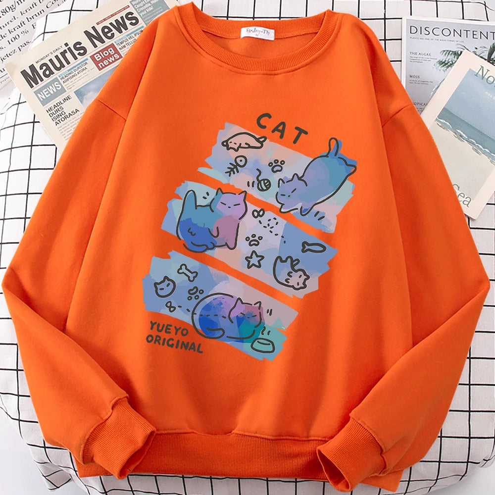 Pastel Meow Mix Sweatshirt
