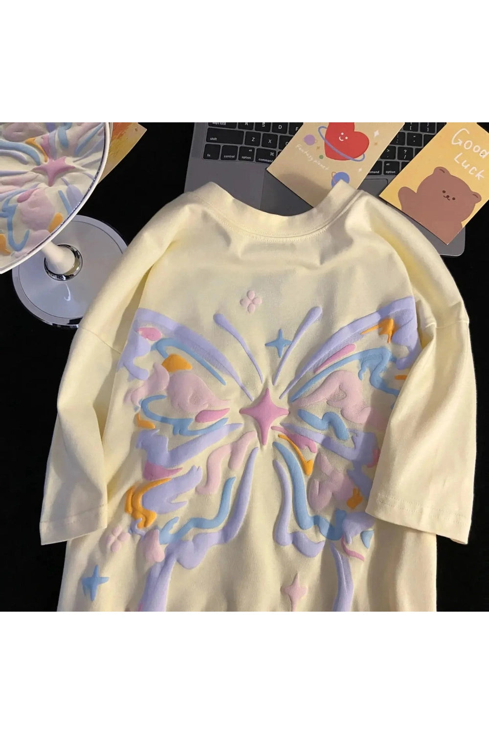 Y2k Pastel Butterfly Dream T-shirt