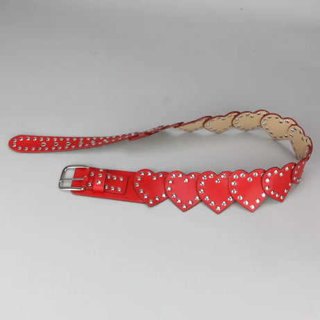 Punk Love Stud Heart Belt