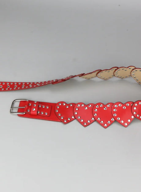 Punk Love Stud Heart Belt
