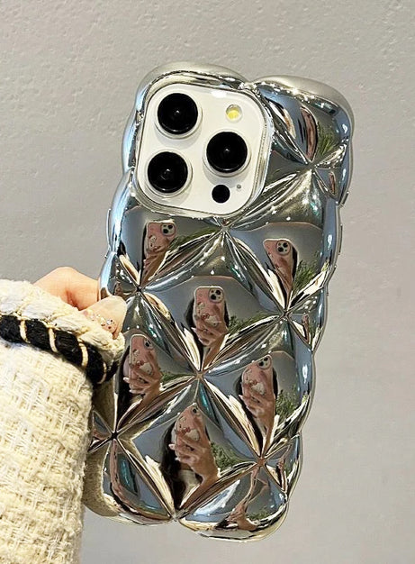 Starburst Silberne iPhone-Hülle