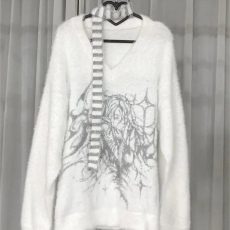 Ethereal Frost Knit Sweater
