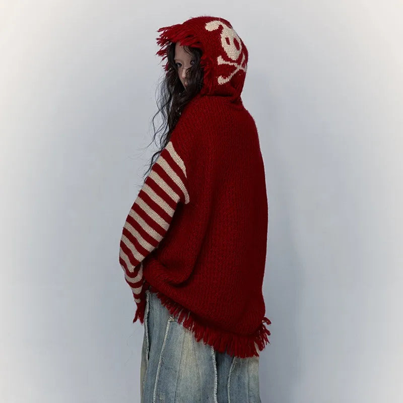 Panda Punk Fringed Sweater