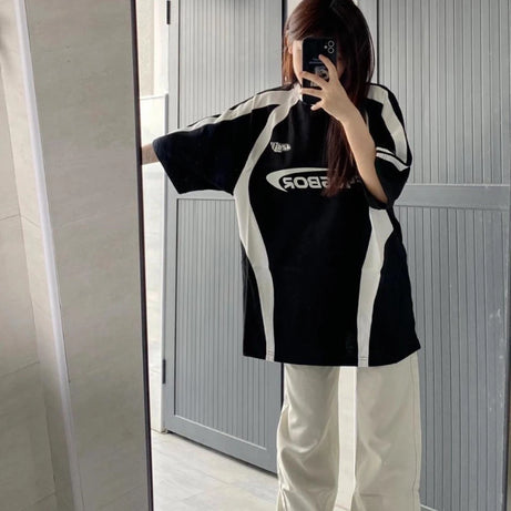 Urban Edge Block Print T-Shirt