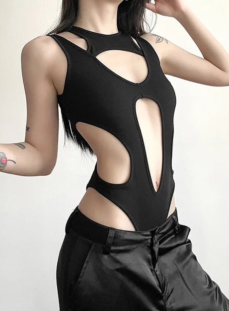 Obsidian Cutout Bodysuit